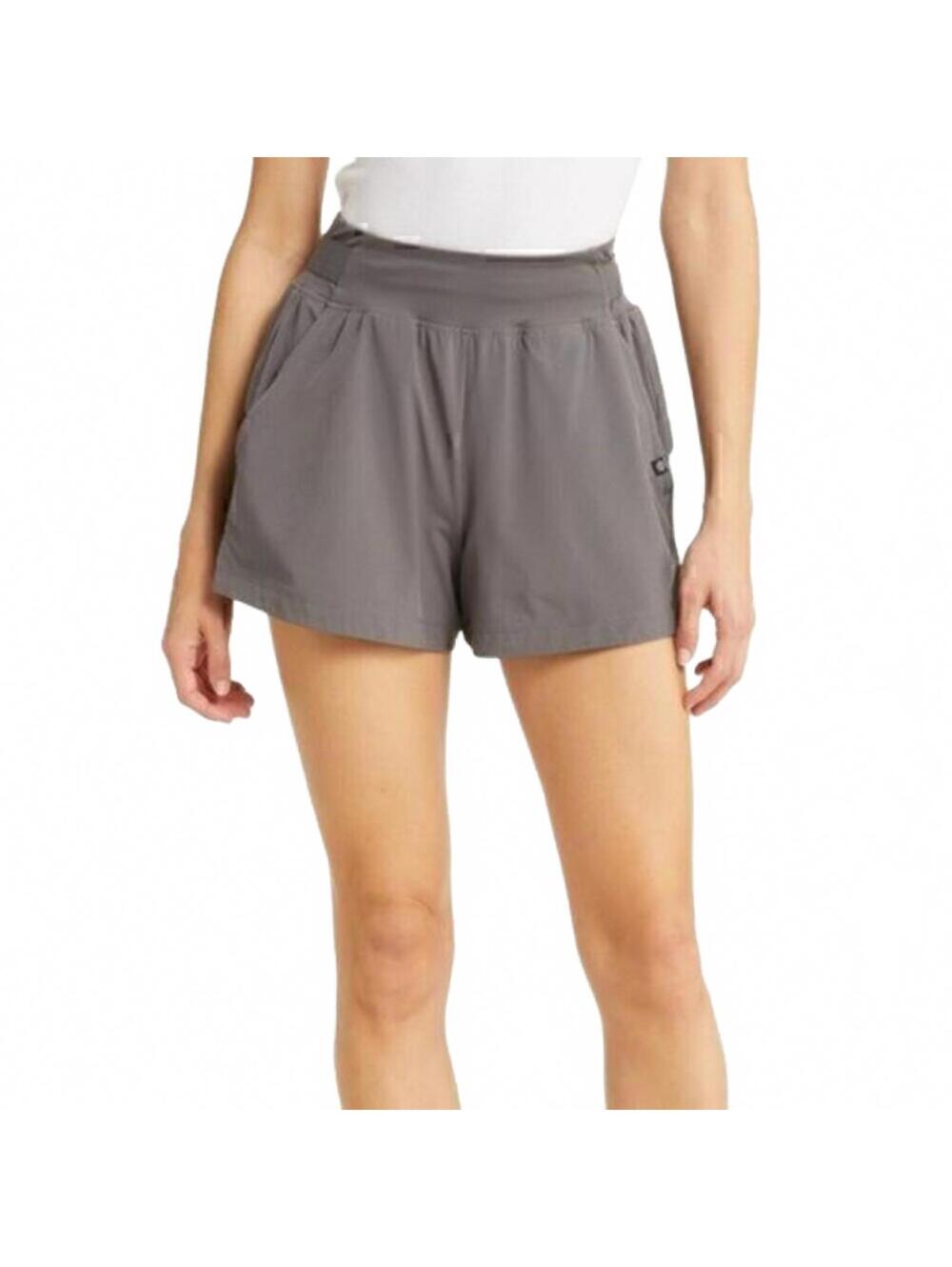 Zella Hybrid Running/Hiking High Waist Shorts Grey Magnet Small